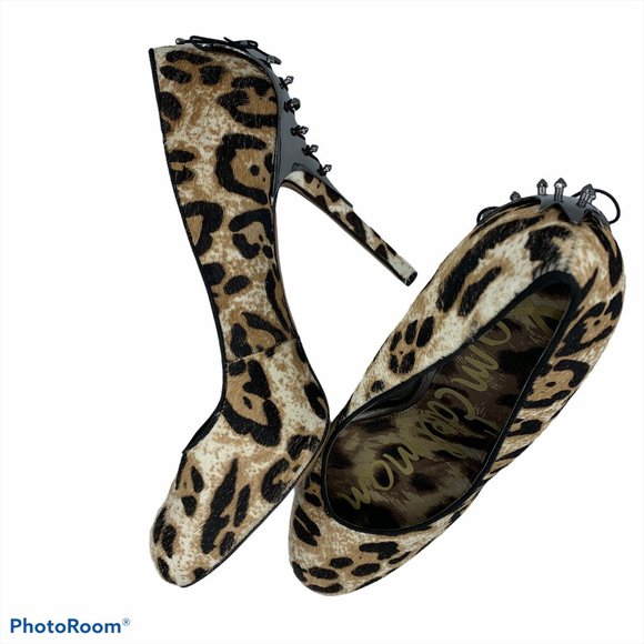Sam Edelman Leopard Evan Pumps - Picture 1 of 13